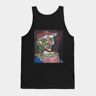 The Woman in the Red Beret Face Mask, Mug Tank Top